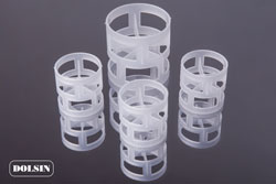 Pall's rings made of plastic